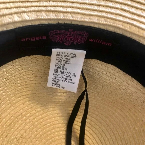 Women’s Wide Brim Braid Paper Straw Panama Floppy Summer Hat - Picture 4 of 6